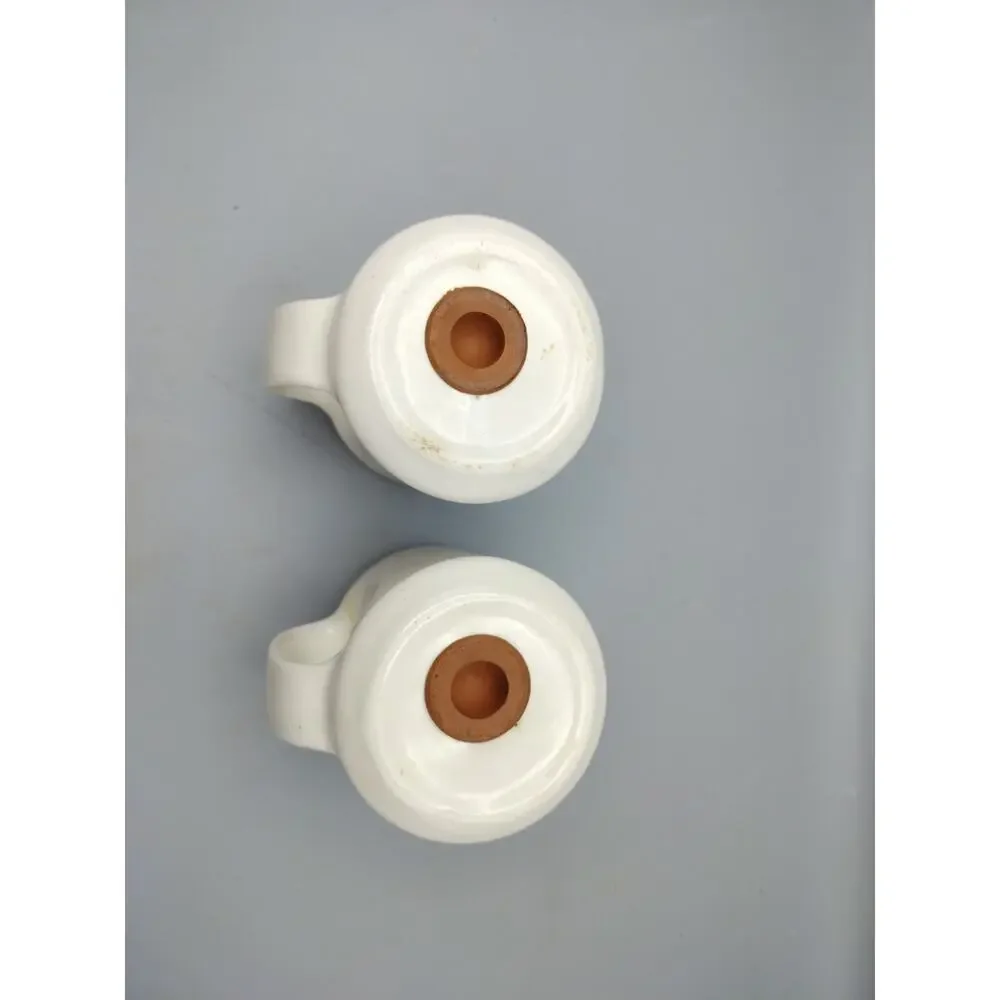 VTG Large Stovetop Ceramic Blue Ribbon Geese Salt Pepper Shakers Set Cottagecore